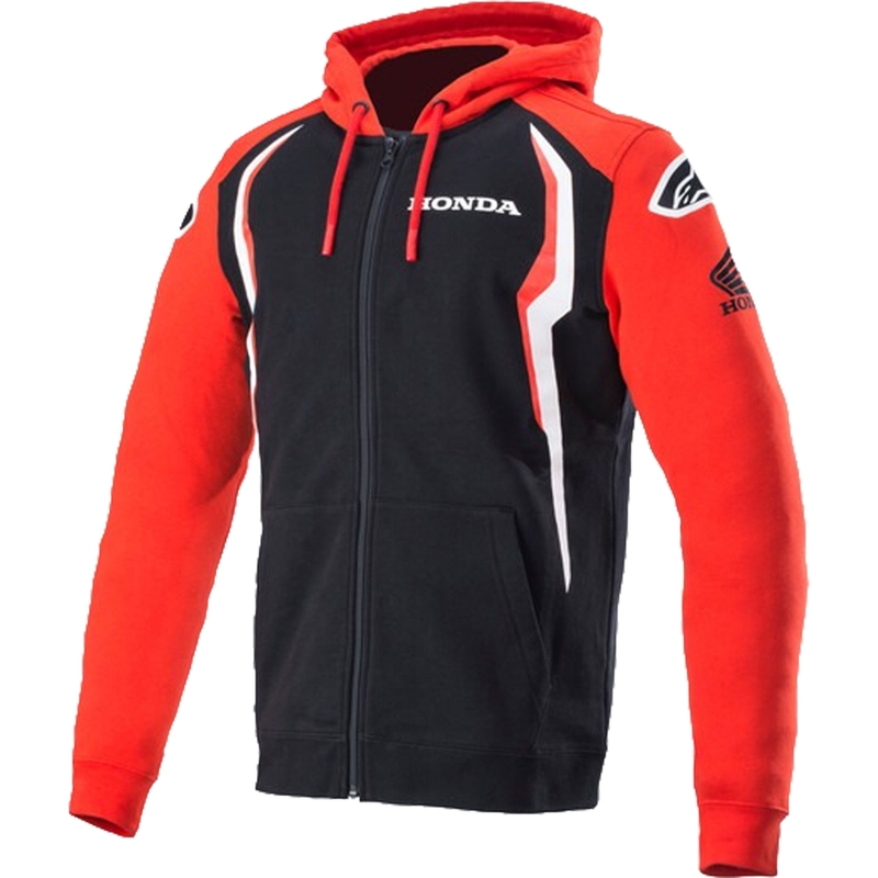 Alpinestars Honda κόκκινο και μαύρο φούτερ με κουκούλα