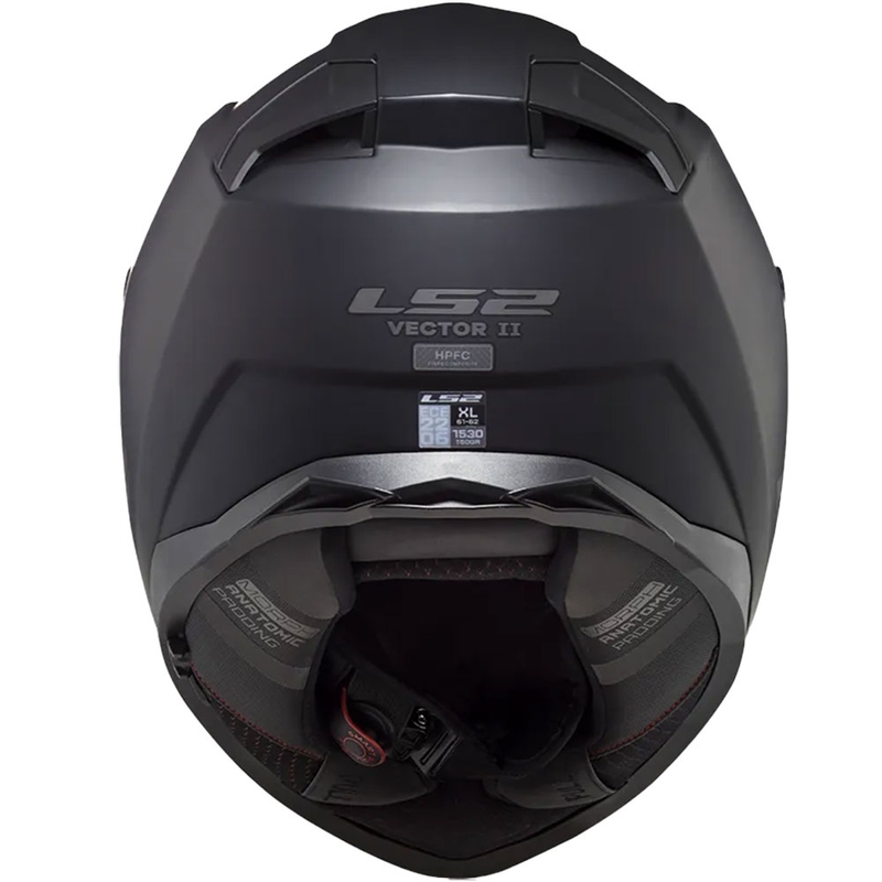 Κράνος μοτοσικλέτας full face LS2 FF811 Vector II Μονόχρωμο μαύρο ματ