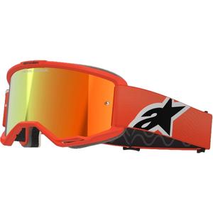 Alpinestars Vision 5 Corp Γυαλιά Motocross πορτοκαλί με κόκκινο φακό με καθρέφτη
