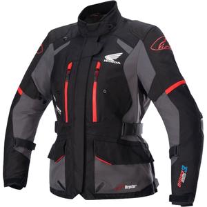 Γυναικείο μπουφάν μοτοσικλέτας Alpinestars Stella Andes Drystar Honda μαύρο-γκρι