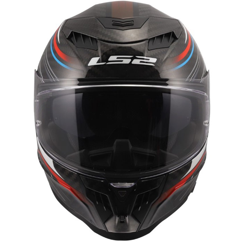 Κράνος μοτοσικλέτας full-face LS2 FF807 Dragon Subic λευκό-μπλε-κόκκινο