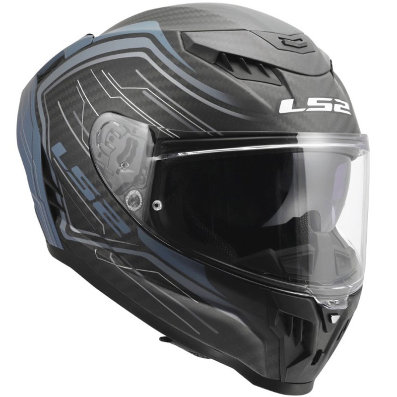 Κράνος μοτοσικλέτας full-face LS2 FF807 Dragon Subic μπλε-βενζίνη