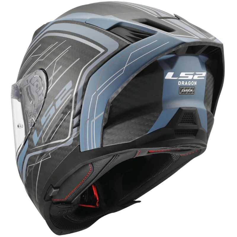 Κράνος μοτοσικλέτας full-face LS2 FF807 Dragon Subic μπλε-βενζίνη