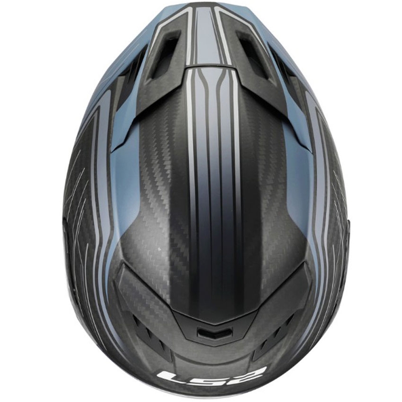Κράνος μοτοσικλέτας full-face LS2 FF807 Dragon Subic μπλε-βενζίνη