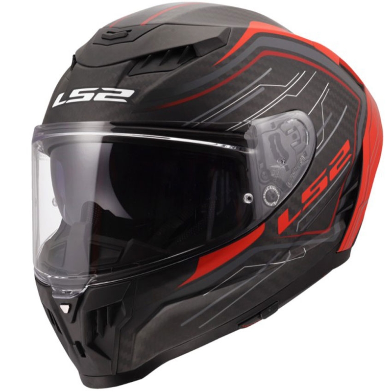 Κράνος μοτοσικλέτας full face LS2 FF807 Dragon Subic κόκκινο