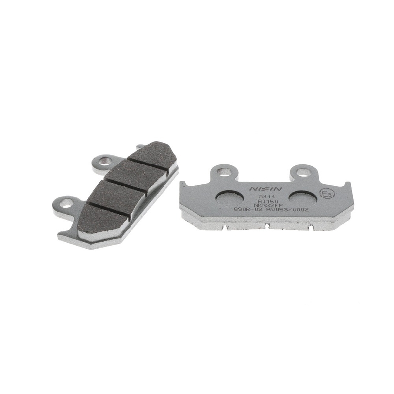 Τακάκια φρένων NISSIN ημιμεταλλικό μείγμα 81x42x9 mm 2 τεμ.