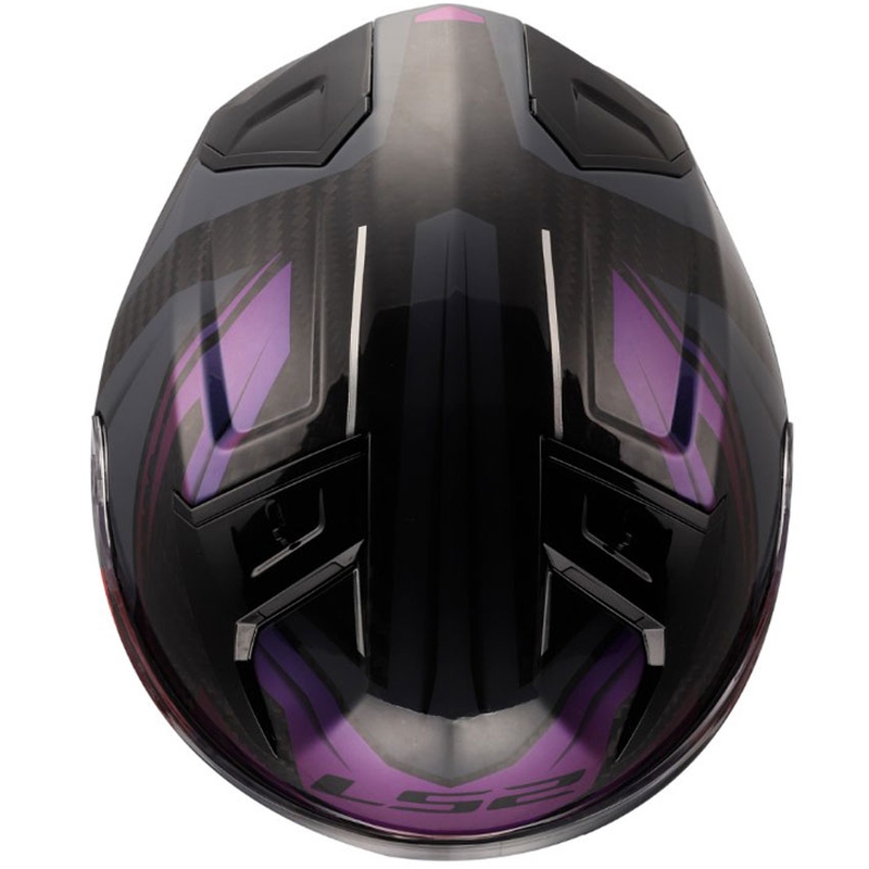 Κράνος μοτοσικλέτας full-face LS2 FF811 Vector II C Savage Chameleon μαύρο-μωβ
