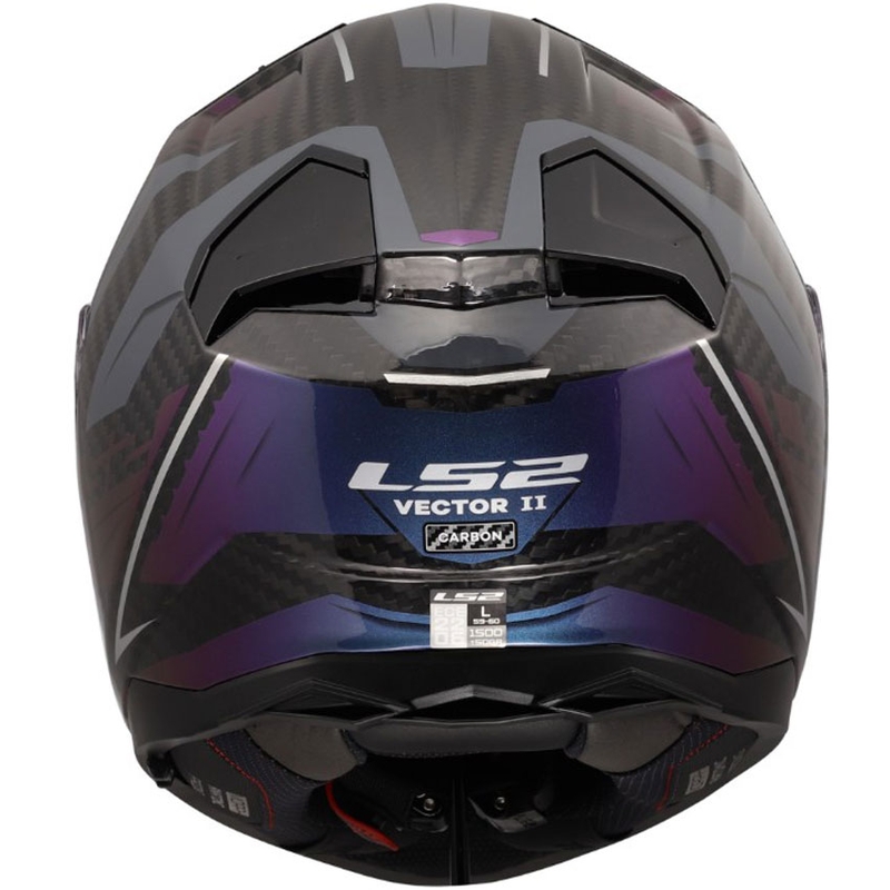 Κράνος μοτοσικλέτας full-face LS2 FF811 Vector II C Savage Chameleon μαύρο-μωβ