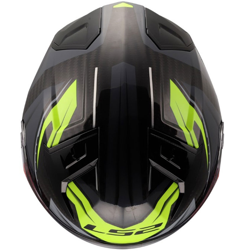 Κράνος μοτοσικλέτας full face LS2 FF811 Vector II C Savage γυαλιστερό HV κίτρινο