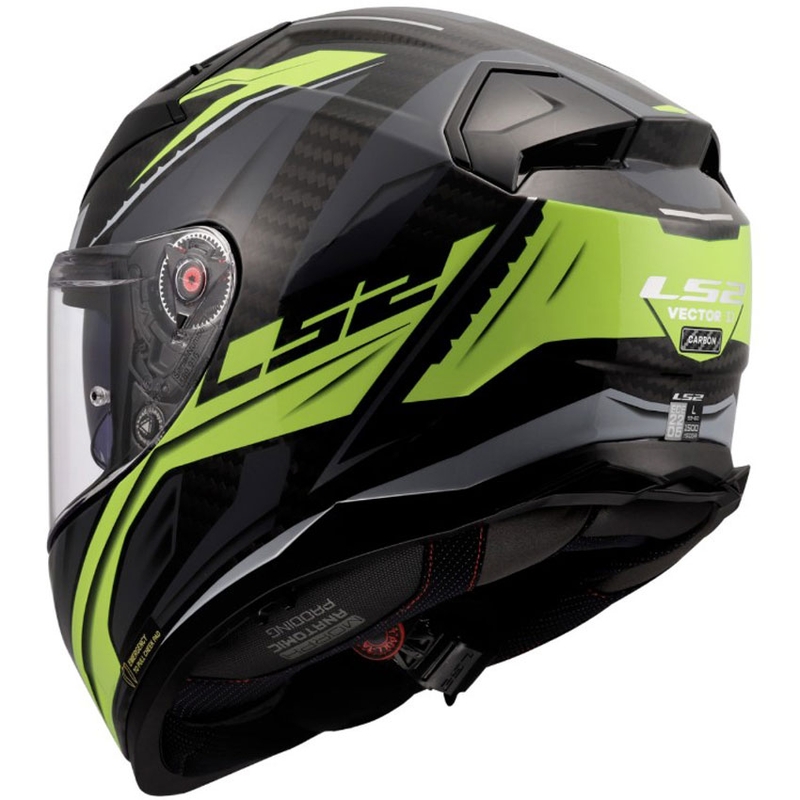 Κράνος μοτοσικλέτας full face LS2 FF811 Vector II C Savage γυαλιστερό HV κίτρινο