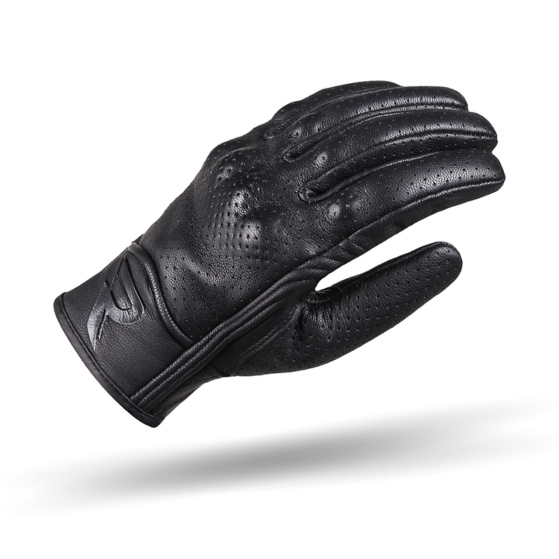 Rukavice na motorku Street Racer Striker černé perforované