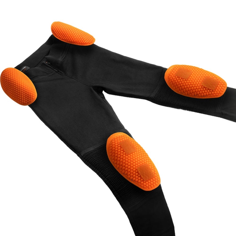 Γυναικείο κοντό κολάν μοτοσικλέτας Rebelhorn Chica μαύρο