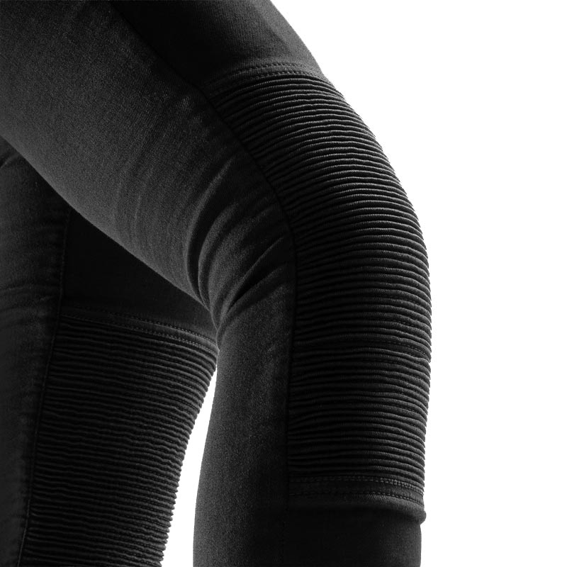 Γυναικείο κοντό κολάν μοτοσικλέτας Rebelhorn Chica μαύρο