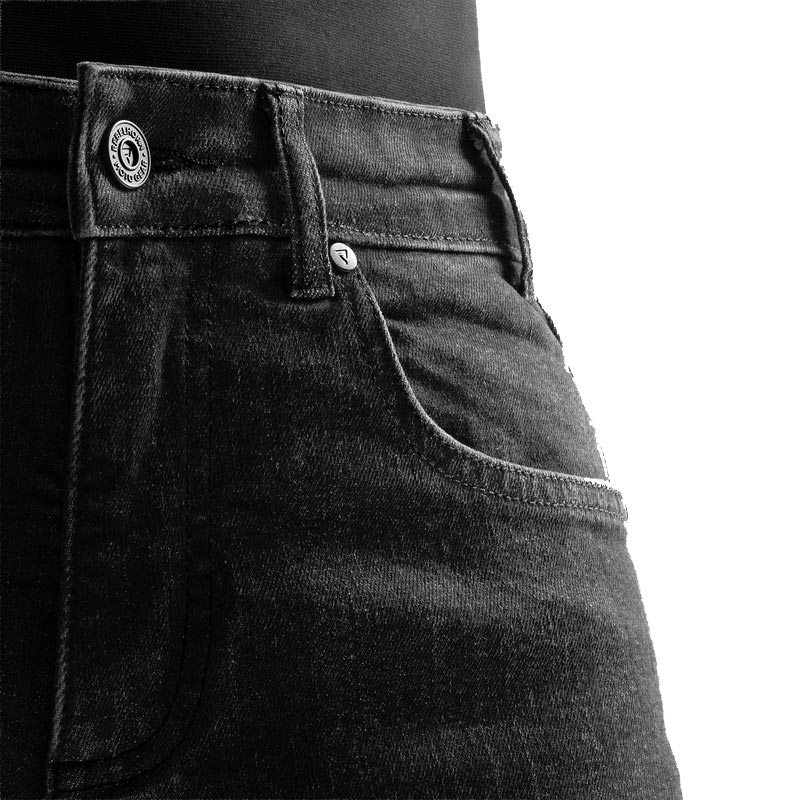 Τζιν Rebelhorn Classic Monolayer Biker, Πλυμένο Μαύρο