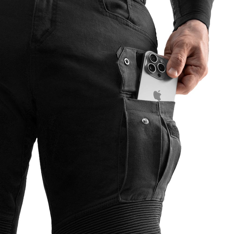 Τζιν μοτοσικλέτας Rebelhorn Faster μαύρο