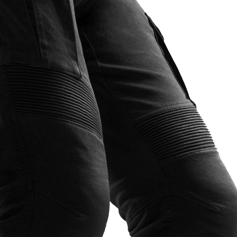 Τζιν μοτοσικλέτας Rebelhorn Faster cropped μαύρο