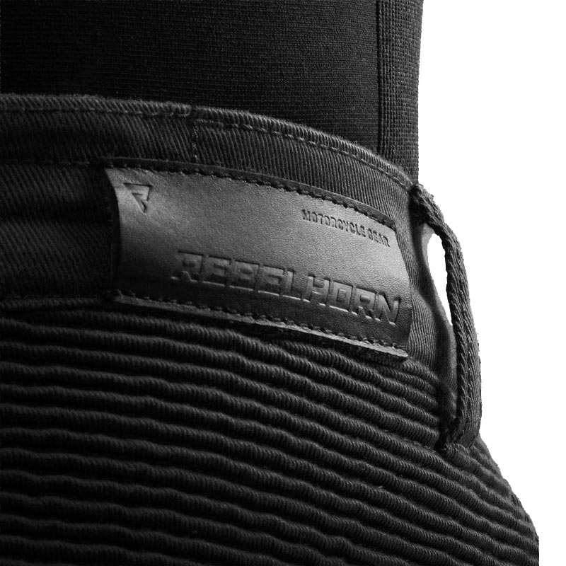 Τζιν μοτοσικλέτας Rebelhorn Faster cropped μαύρο