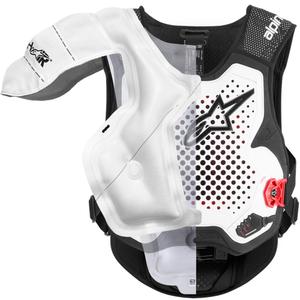 Γιλέκο αερόσακου Alpinestars TECH-AIR®MX PLASMA με σύστημα λευκού-μαύρου-κόκκινου