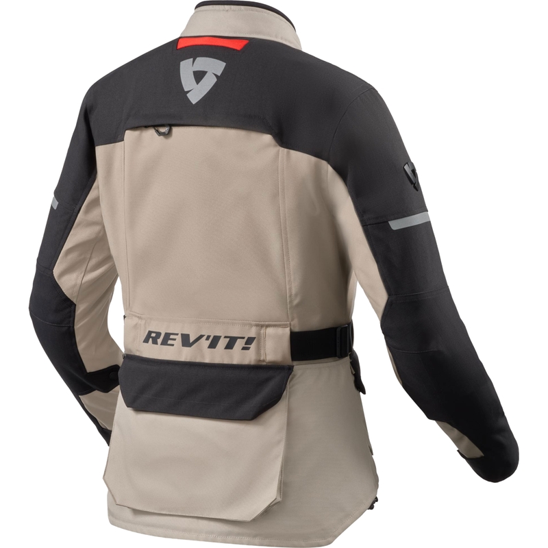 Γυναικείο μπουφάν μοτοσικλέτας Revit Outback 5 H2O, σε χρώμα άμμου-μαύρο