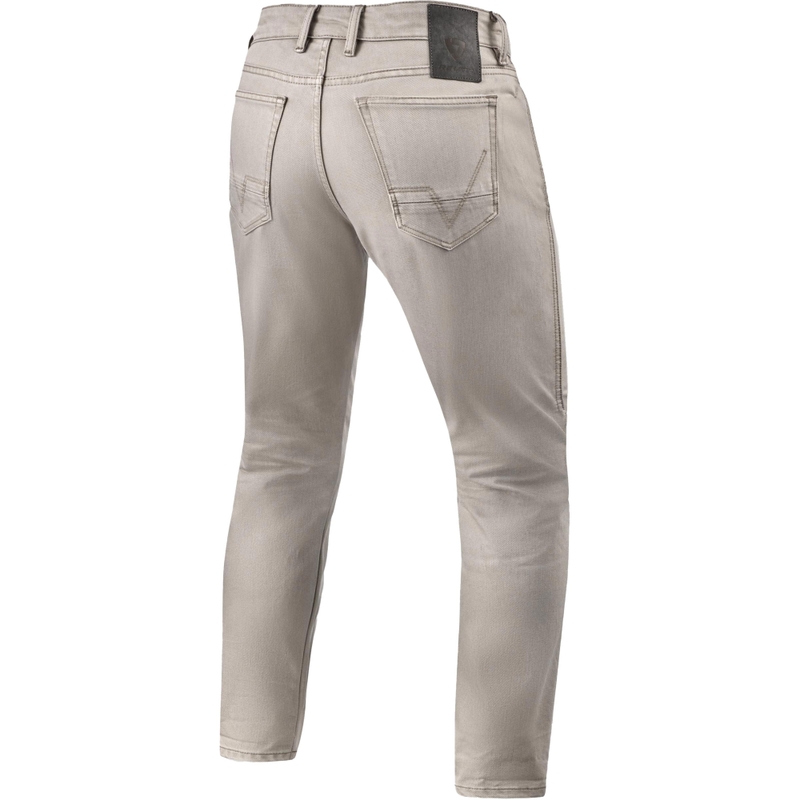 Τζιν μοτοσικλέτας Revit Jamison Slim Extra Cropped σε χρώμα μπεζ