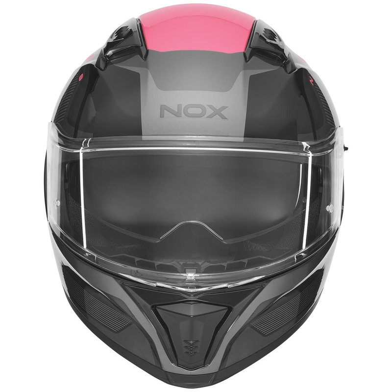 Κράνος μοτοσικλέτας full face NOX N402 Mentor μαύρο-ροζ