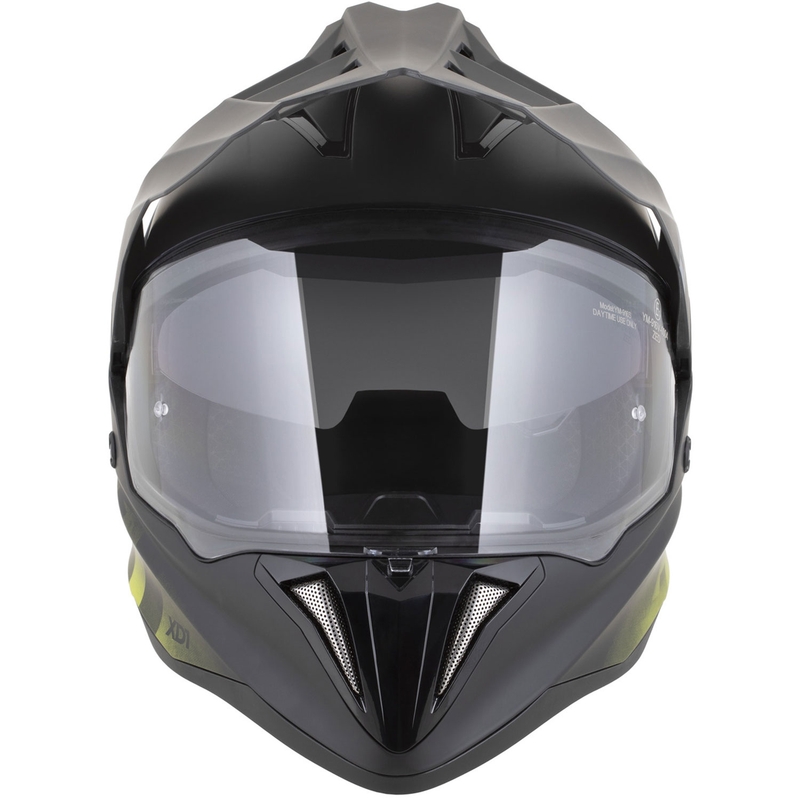 Κράνος μοτοσικλέτας Enduro ZED XD1 ματ μαύρο-φθοροκίτρινο