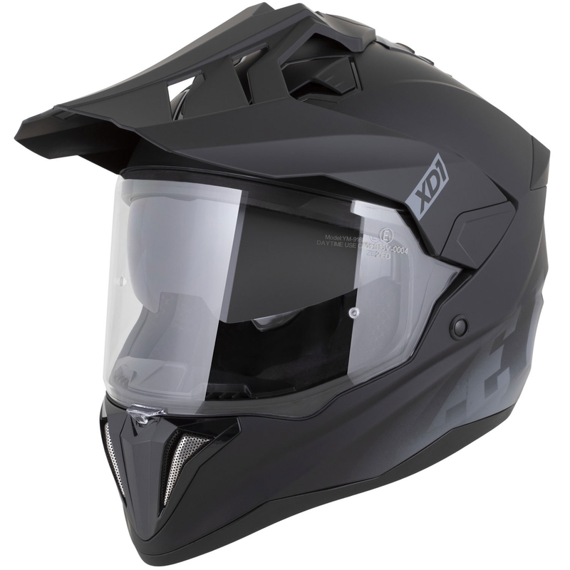 Κράνος μοτοσικλέτας Enduro ZED XD1 ματ μαύρο-σκούρο γκρι