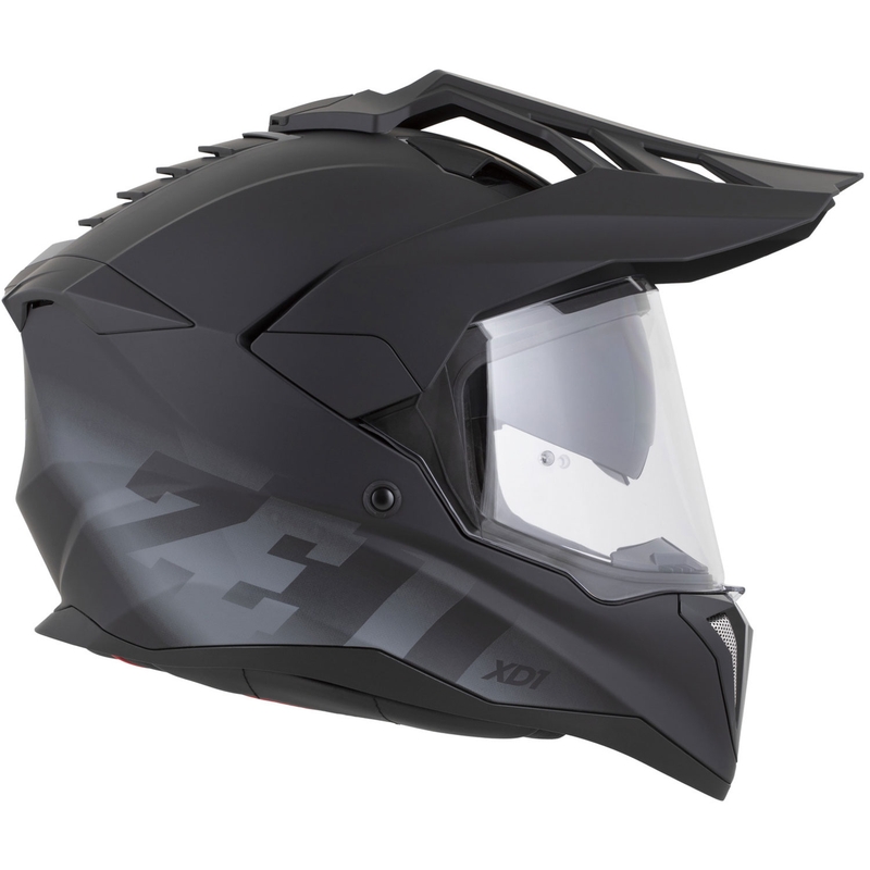 Κράνος μοτοσικλέτας Enduro ZED XD1 ματ μαύρο-σκούρο γκρι