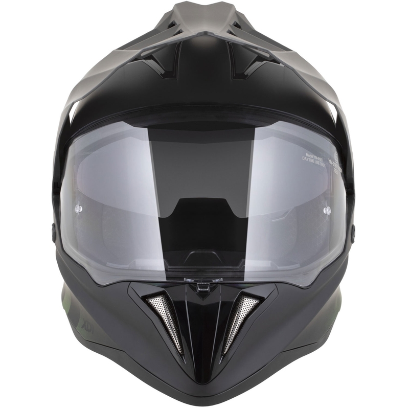 Κράνος μοτοσικλέτας Enduro ZED XD1 ματ μαύρο-σκούρο πράσινο