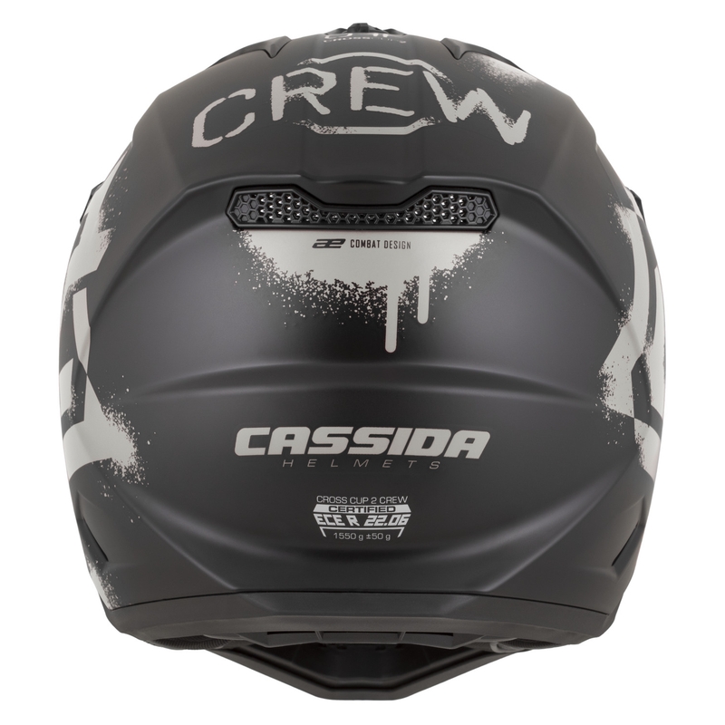 Κράνος μοτοσικλέτας Cassida Cross Cup 2 Crew σε ματ μαύρο-άμμο