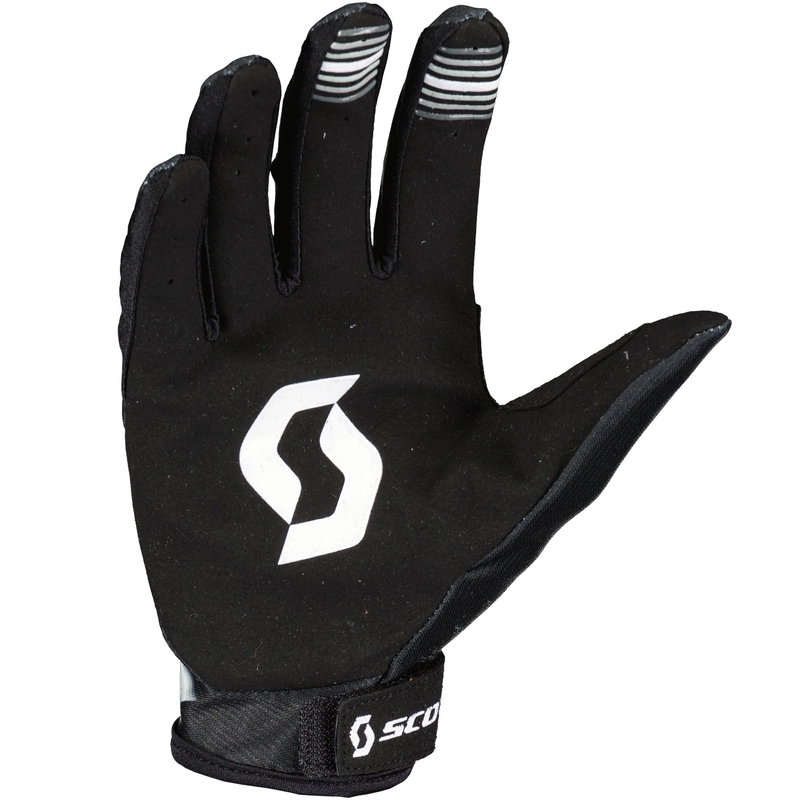 Γάντια motocross SCOTT 350 NOISE EVO μαύρα-λευκά