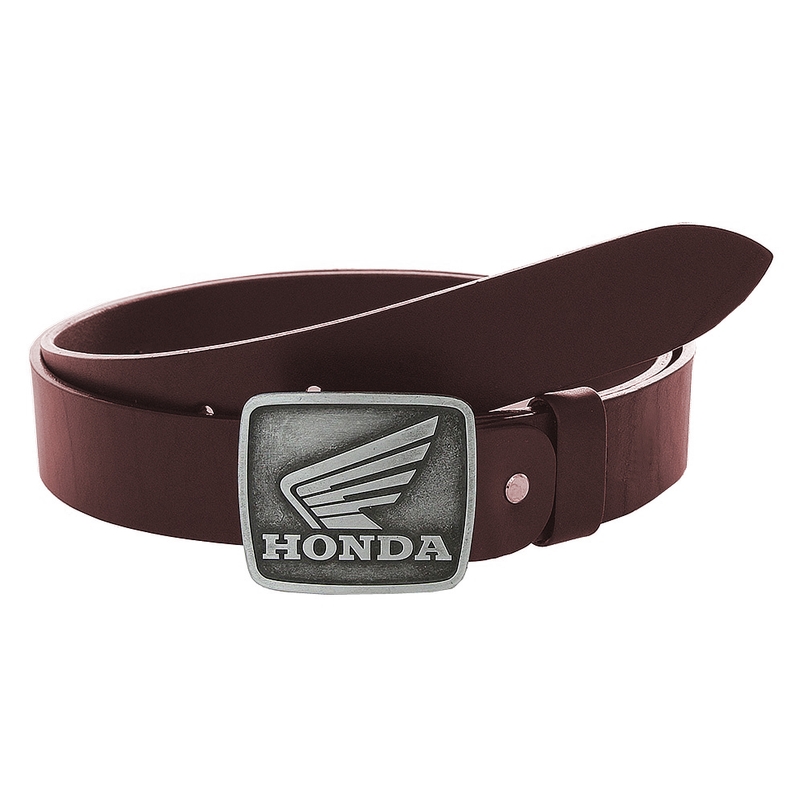 Δερμάτινη ζώνη moto με καφέ αγκράφα Honda