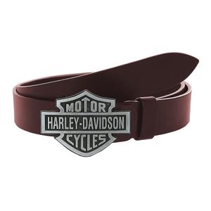 Δερμάτινη ζώνη moto με καφέ πόρπη Harley-Davidson