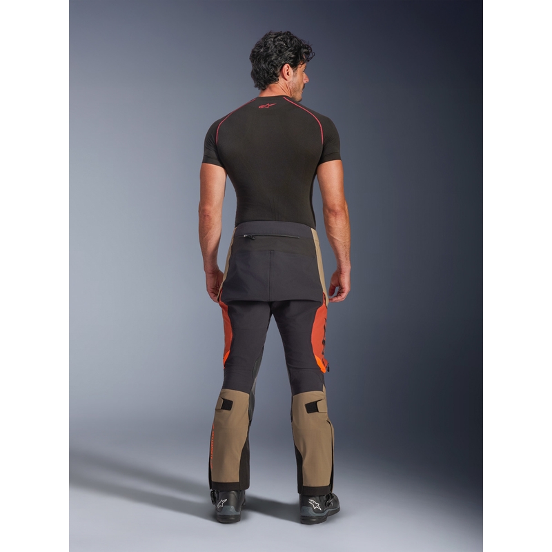 Παντελόνι μοτοσικλέτας Alpinestars Halo PRO Drystar XF ανοιχτό καφέ-σκούρο πορτοκαλί-μαύρο