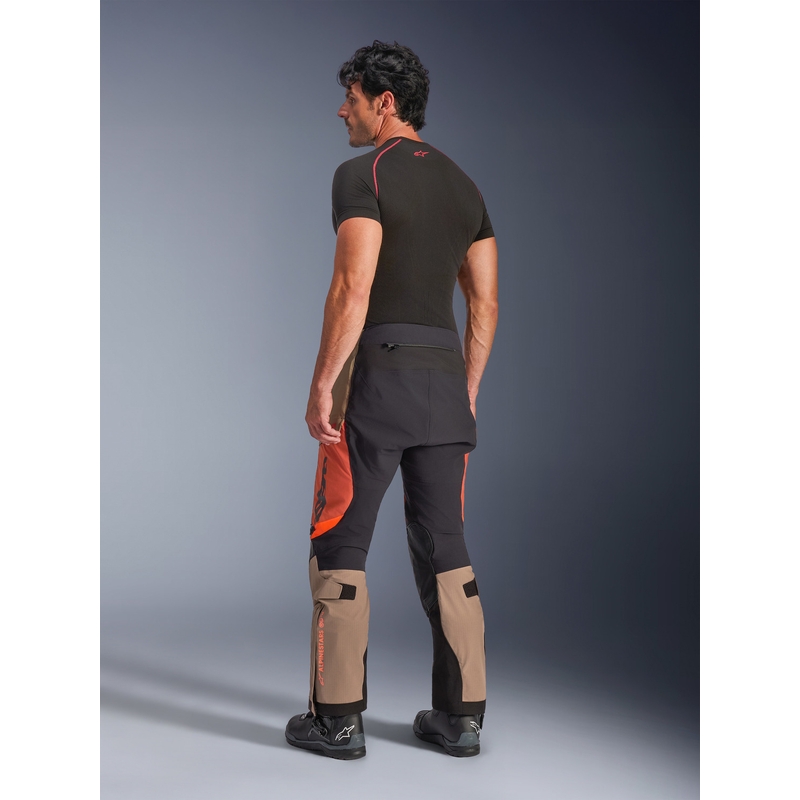 Παντελόνι μοτοσικλέτας Alpinestars Halo PRO Drystar XF ανοιχτό καφέ-σκούρο πορτοκαλί-μαύρο