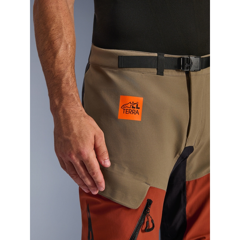 Παντελόνι μοτοσικλέτας Alpinestars Halo PRO Drystar XF ανοιχτό καφέ-σκούρο πορτοκαλί-μαύρο
