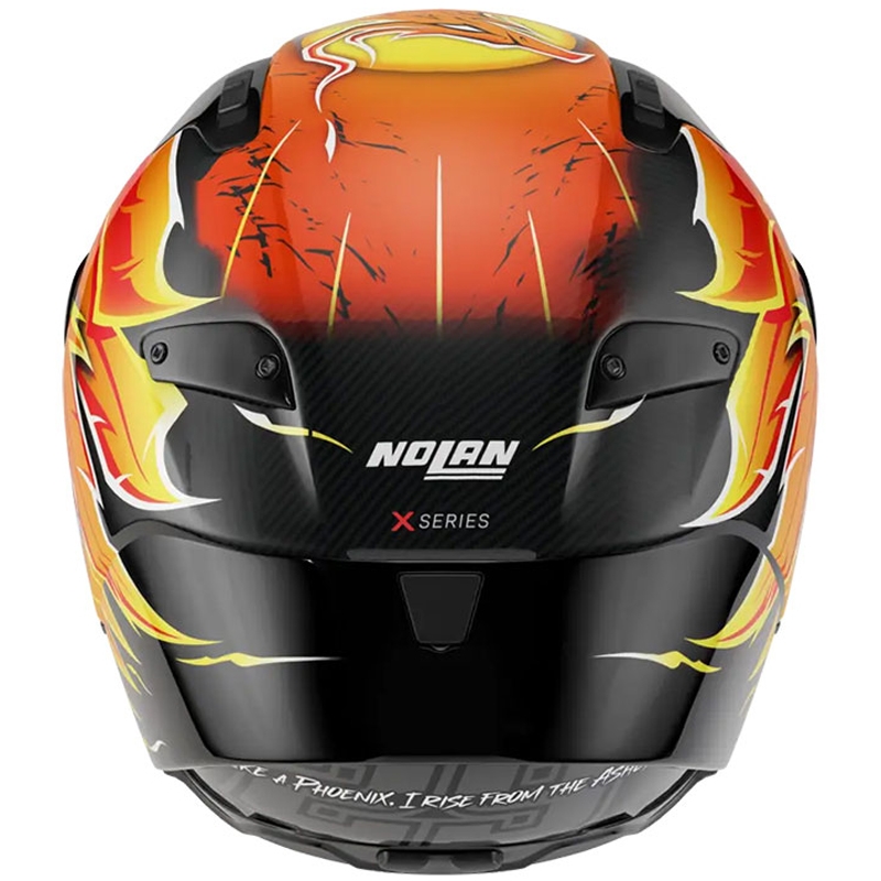 Κράνος μοτοσικλέτας full face Nolan X-804 RS Ultra Carbon Replica Iannone 368 μαύρο-κόκκινο-πορτοκαλί-κίτρινο