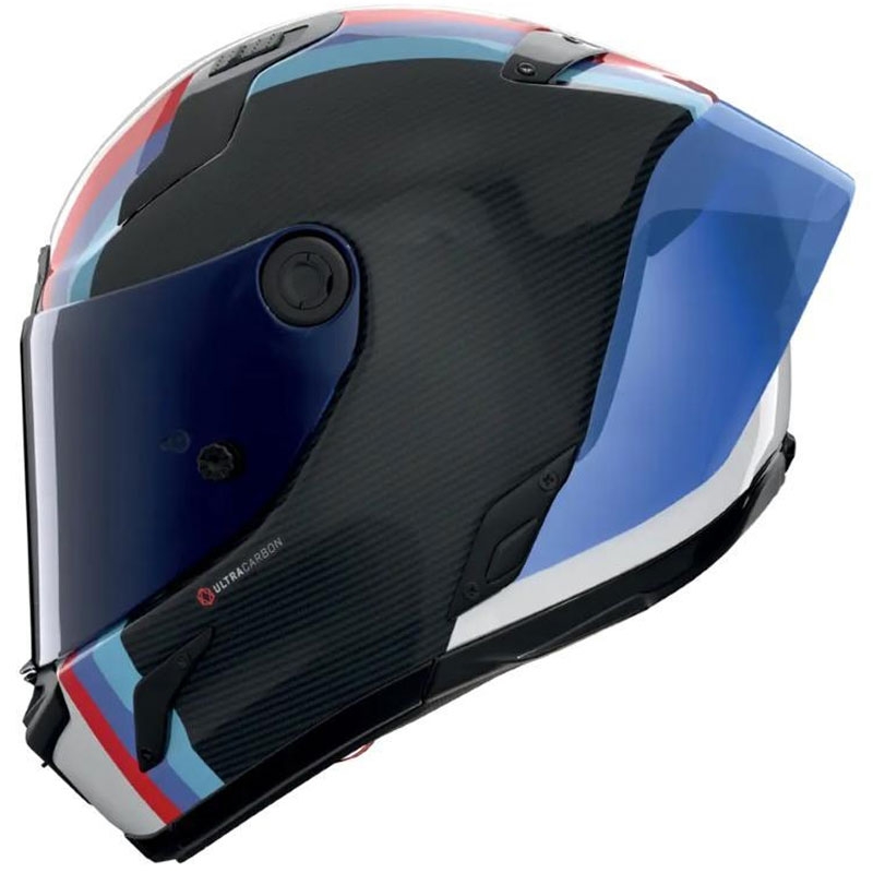 Κράνος μοτοσικλέτας full face Nolan X-804 RS Ultra Carbon Gemini 365 γυαλιστερό γκρι-λευκό-μπλε-κόκκινο