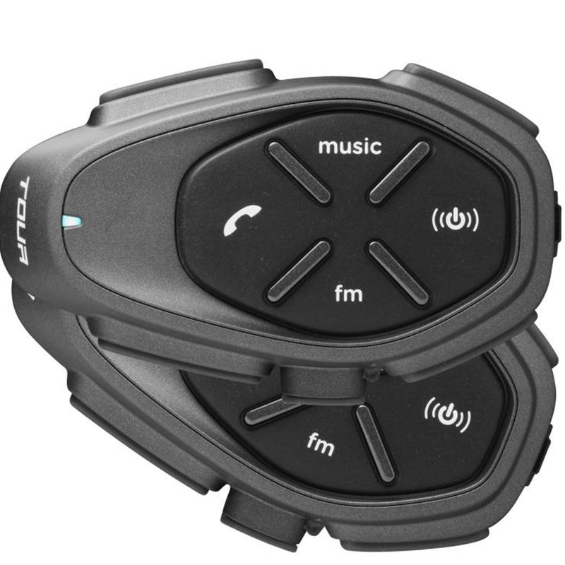 Ενδοεπικοινωνία Bluetooth Interphone CellularLine TOUR HD Διπλή Συσκευασία 2 τεμαχίων