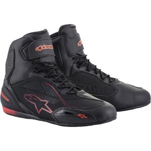 Alpinestars Faster 3 Drystar Black-Fluo Red Μπότες μοτοσικλέτας