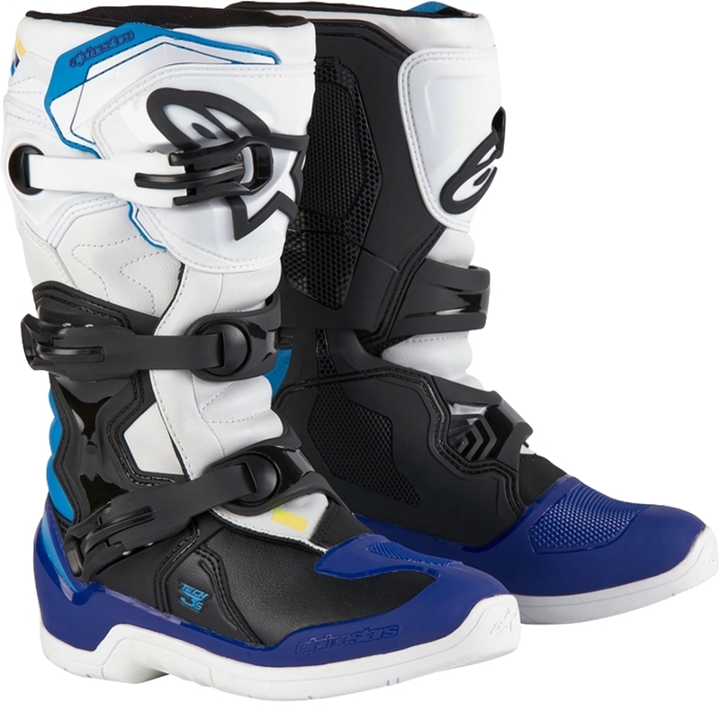Alpinestars Tech 3S Youth Λευκό-Μαύρο-Μπλε Παιδικές μπότες μοτοσικλέτας