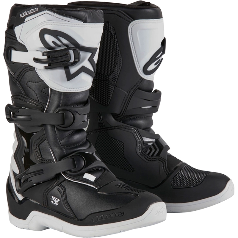Alpinestars Tech 3S Youth Λευκό και Μαύρο Μπότες μοτοσικλέτας για παιδιά