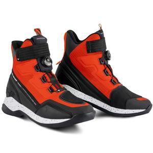 Shima Takeshi μαύρες και κόκκινες μπότες μοτοσικλέτας