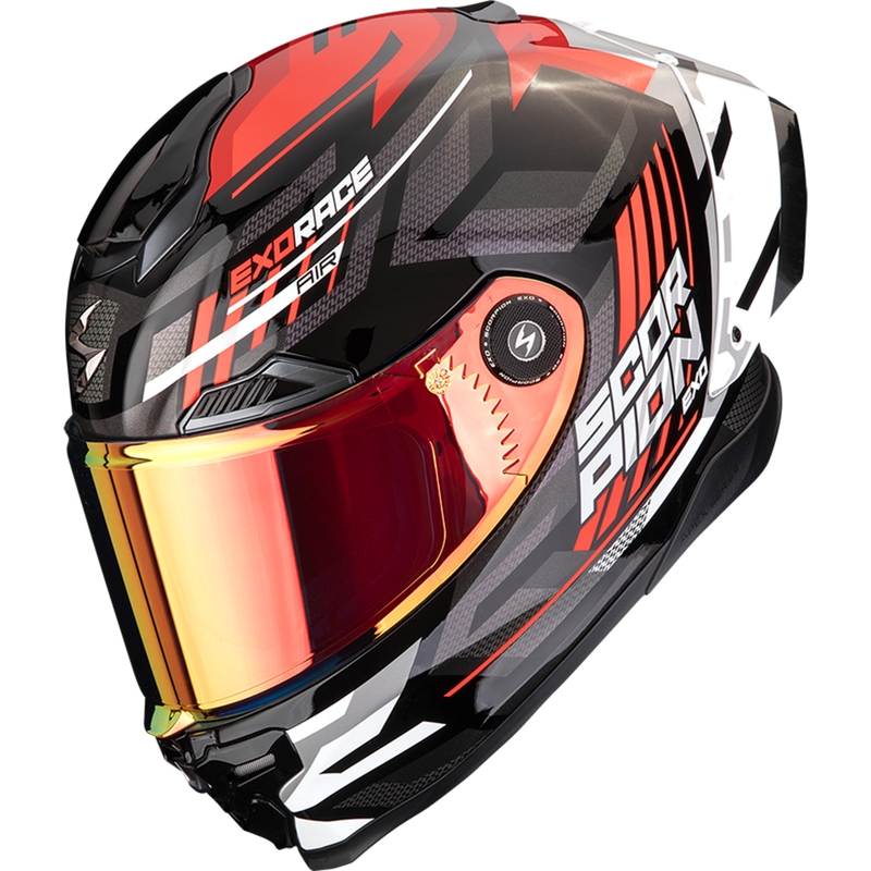 Κράνος μοτοσικλέτας Scorpion EXO-RACE Air Kobra FIM2 full face μαύρο-κόκκινο