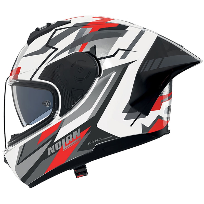 Κράνος μοτοσικλέτας full-face Nolan N60-6 Sport Corsa 356 λευκό-γκρι-μαύρο