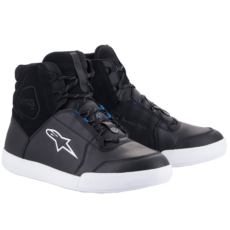 Alpinestars Chrome Drystar Μαύρες, λευκές και μπλε μπότες μοτοσικλέτας