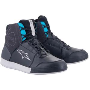 Alpinestars Stella Chrome Drystar Γυναικείες μπότες μοτοσικλέτας μαύρο γκρι μπλε