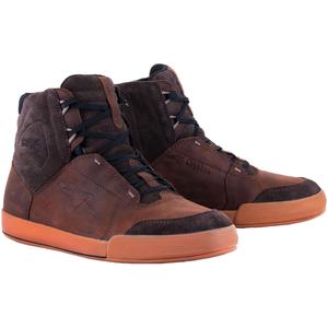 Alpinestars Chrome Crafted Drystar καφέ καουτσούκ μπότες μοτοσικλέτας από καουτσούκ