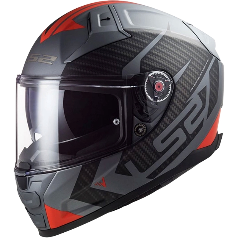 Κράνος μοτοσικλέτας full-face LS2 FF811 Vector II Splitter τιτανίου-γκρι-κόκκινο