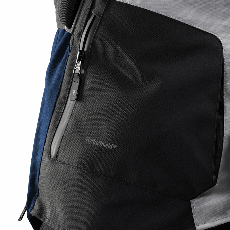 Μπουφάν μοτοσικλέτας Rebelhorn Hiker IV ανοιχτό γκρι-μπλε-κόκκινο